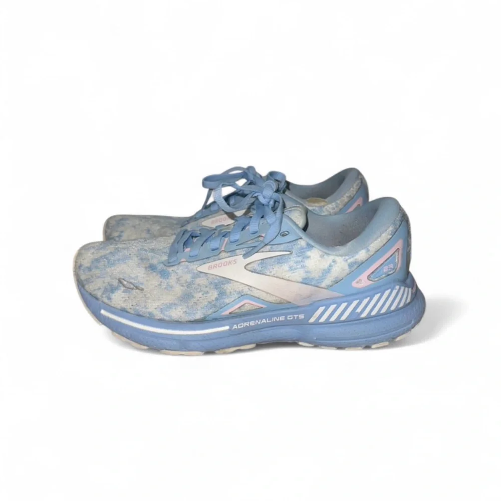 Brooks Adrenaline GTS 23 Women's 7.5 Running Shoes Blue Pink White‎ Tie Dye